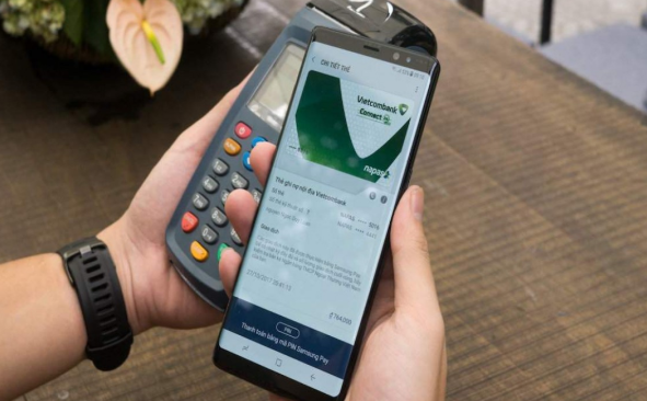 In hóa đơn bằng máy Pos Vietcombank