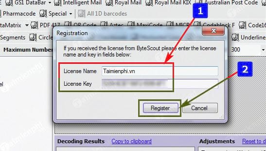 Phần mềm ByteScout BarCode Reader